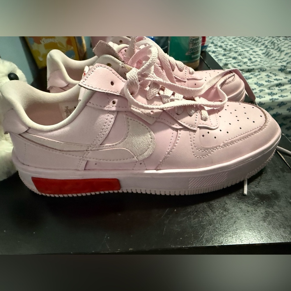 Stylish Women's Pink and Red Sneakers